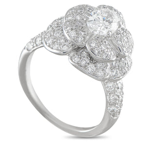 Chanel 18K White Gold 0.84ct Diamond Ring
