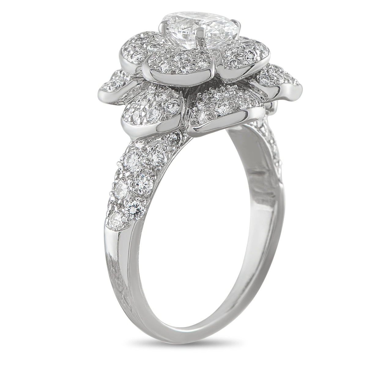 Chanel 18K White Gold 0.84ct Diamond Ring