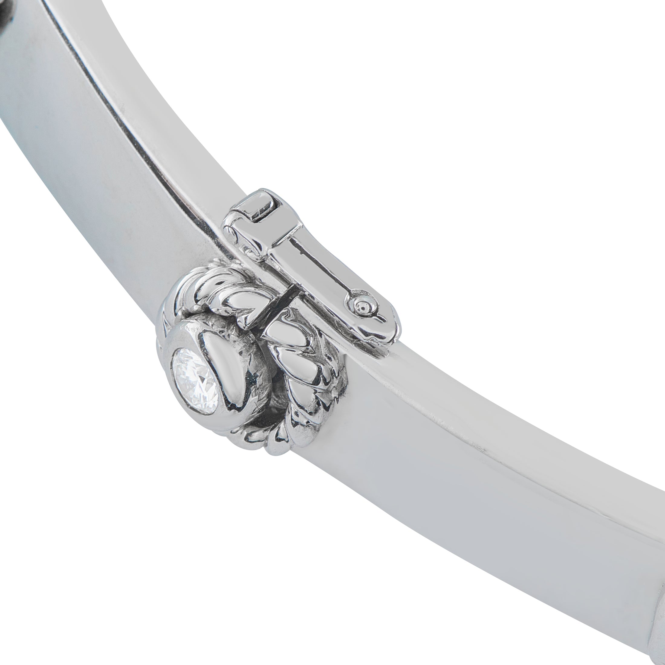 CHANEL Three Symbols 18K White Gold Necklace