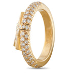 CHANEL 18K Yellow Gold Diamond Ring