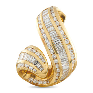 Charles Krypell 18K Yellow Gold 2.0ct Diamond Pendant