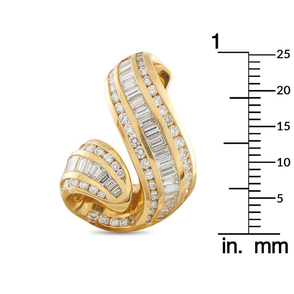 Charles Krypell 18K Yellow Gold 2.0ct Diamond Pendant
