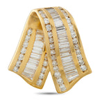 Charles Krypell 18K Yellow Gold 3.0ct Diamond Pendant