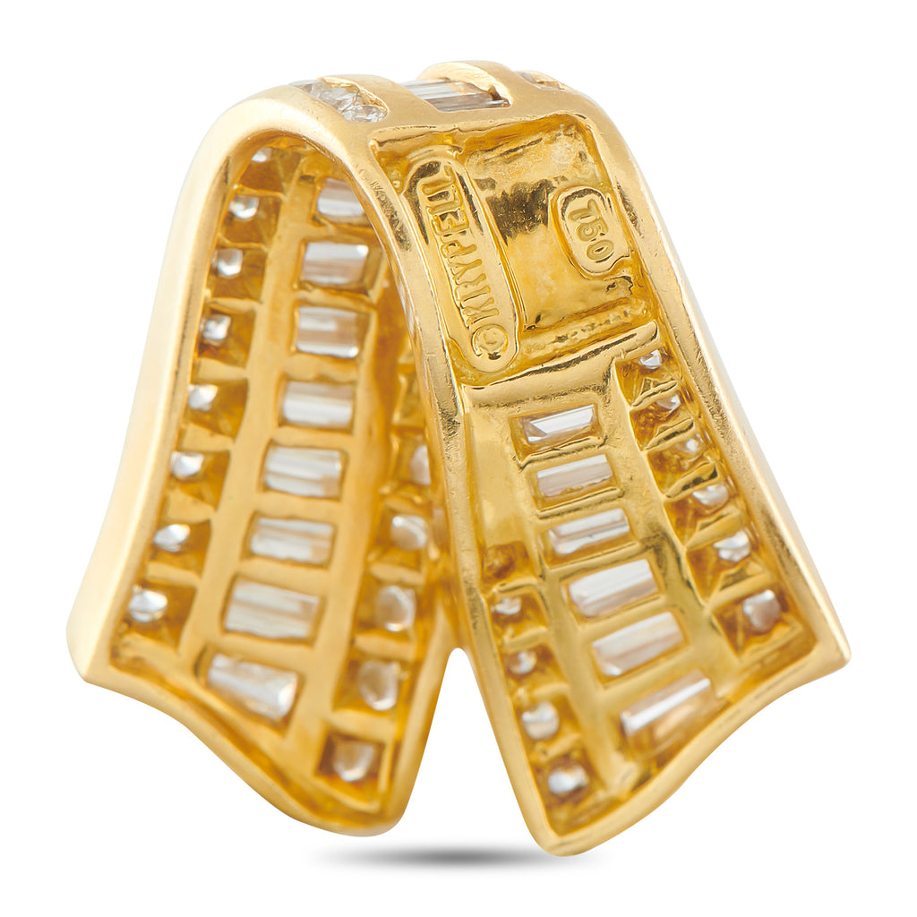 Charles Krypell 18K Yellow Gold 3.0ct Diamond Pendant
