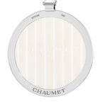 ChaumetClass One 18K White Gold 2.0ct Diamond Black and White Enamel Necklace