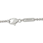 Chopard engraved white gold clasp with heart-shaped charm on bracelet