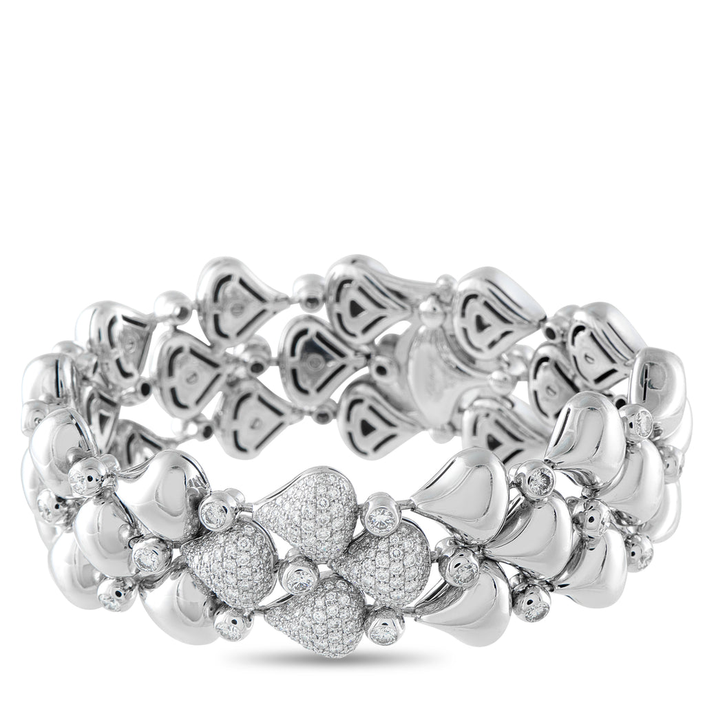CHOPARD 18K White Gold 6.0ct Diamond Bracelet