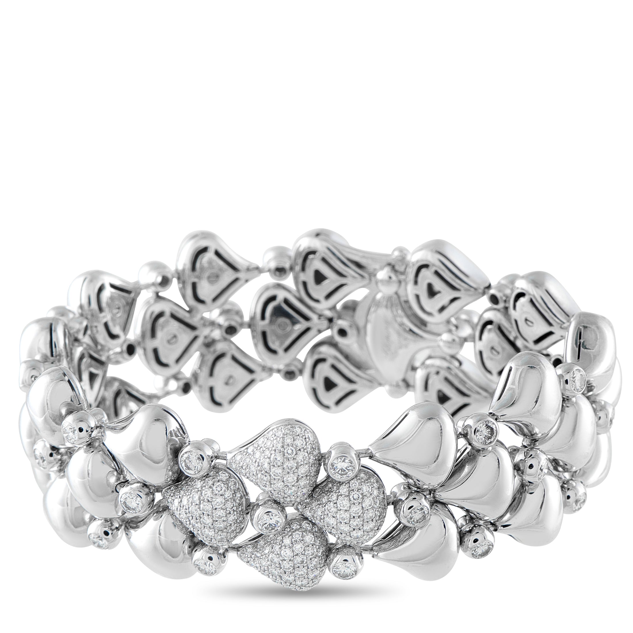 CHOPARD 18K White Gold 6.0ct Diamond Bracelet