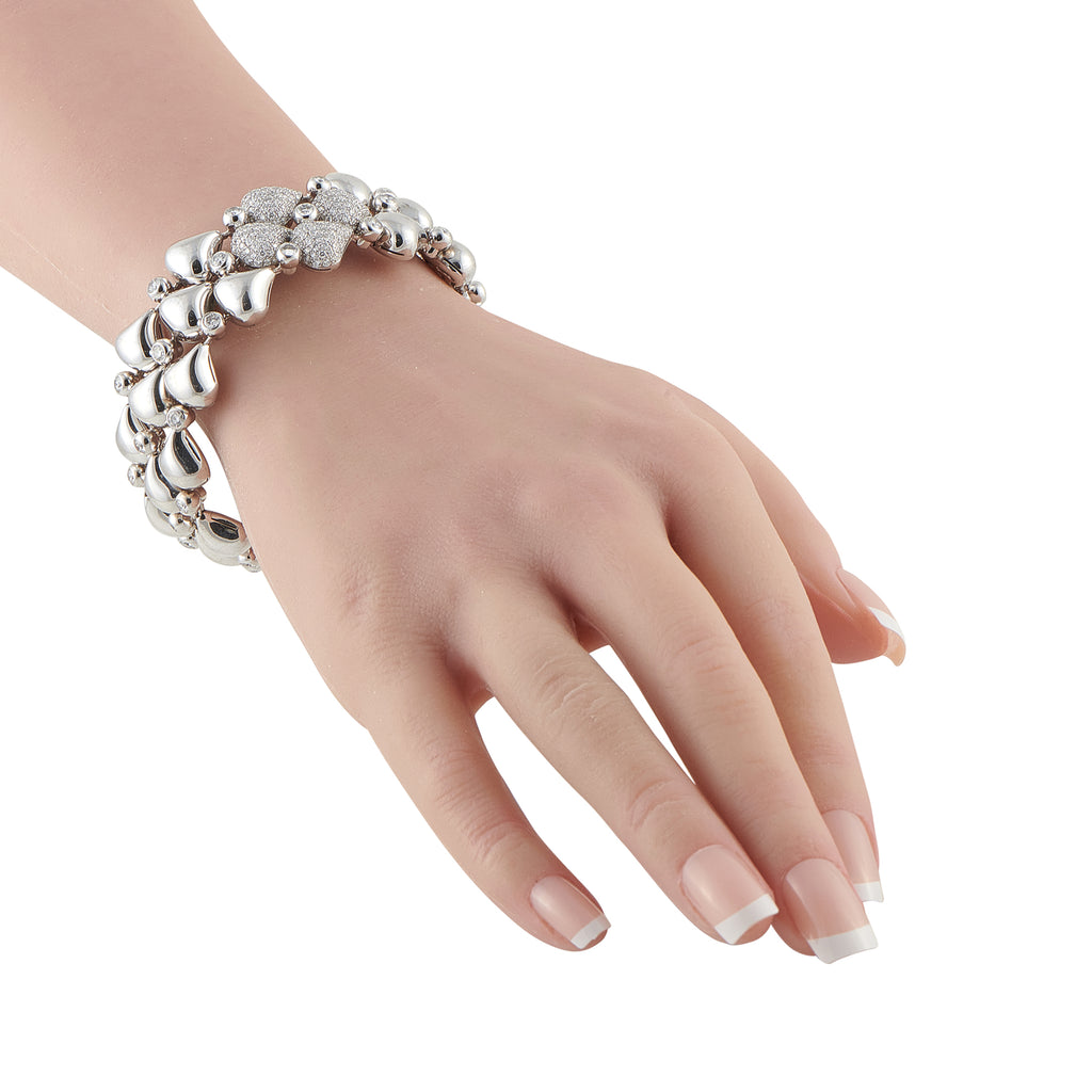 CHOPARD 18K White Gold 6.0ct Diamond Bracelet