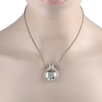 Chopard18K White Gold Diamond and Hematite Necklace