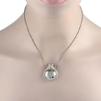 Chopard18K White Gold Diamond and Hematite Necklace