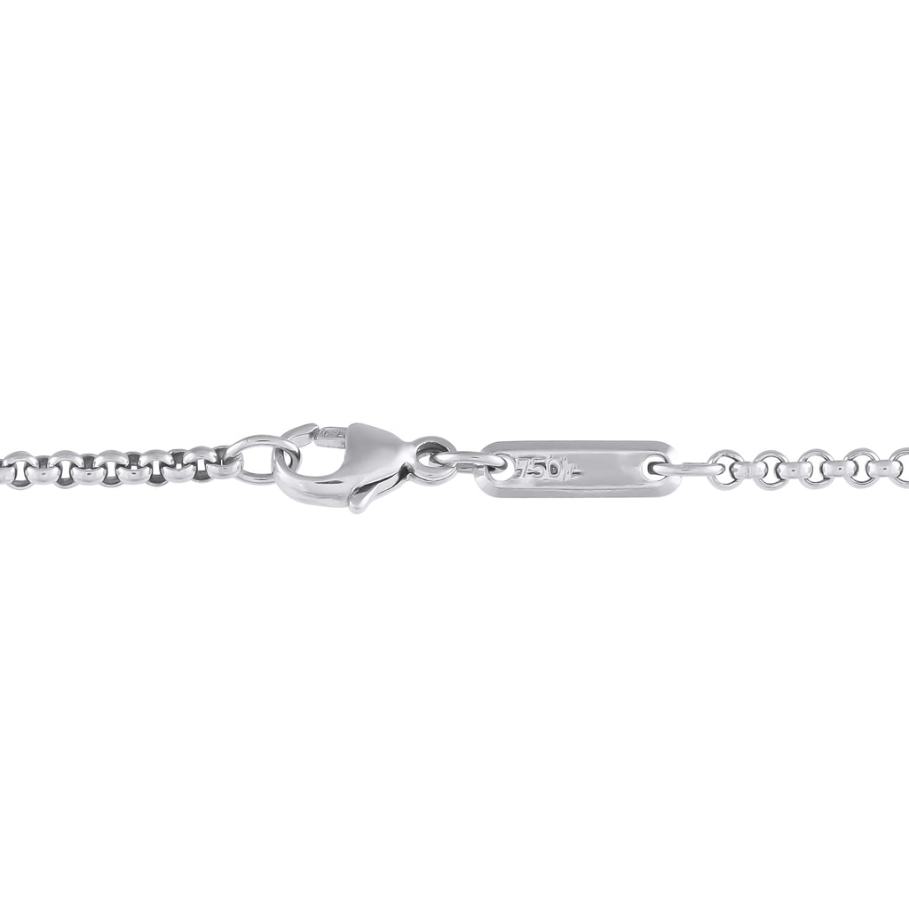 Chopard 18K White Gold Diamond and Hematite Necklace