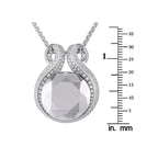 Chopard18K White Gold Diamond and Hematite Necklace