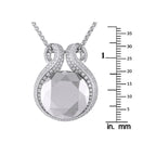 Chopard18K White Gold Diamond and Hematite Necklace