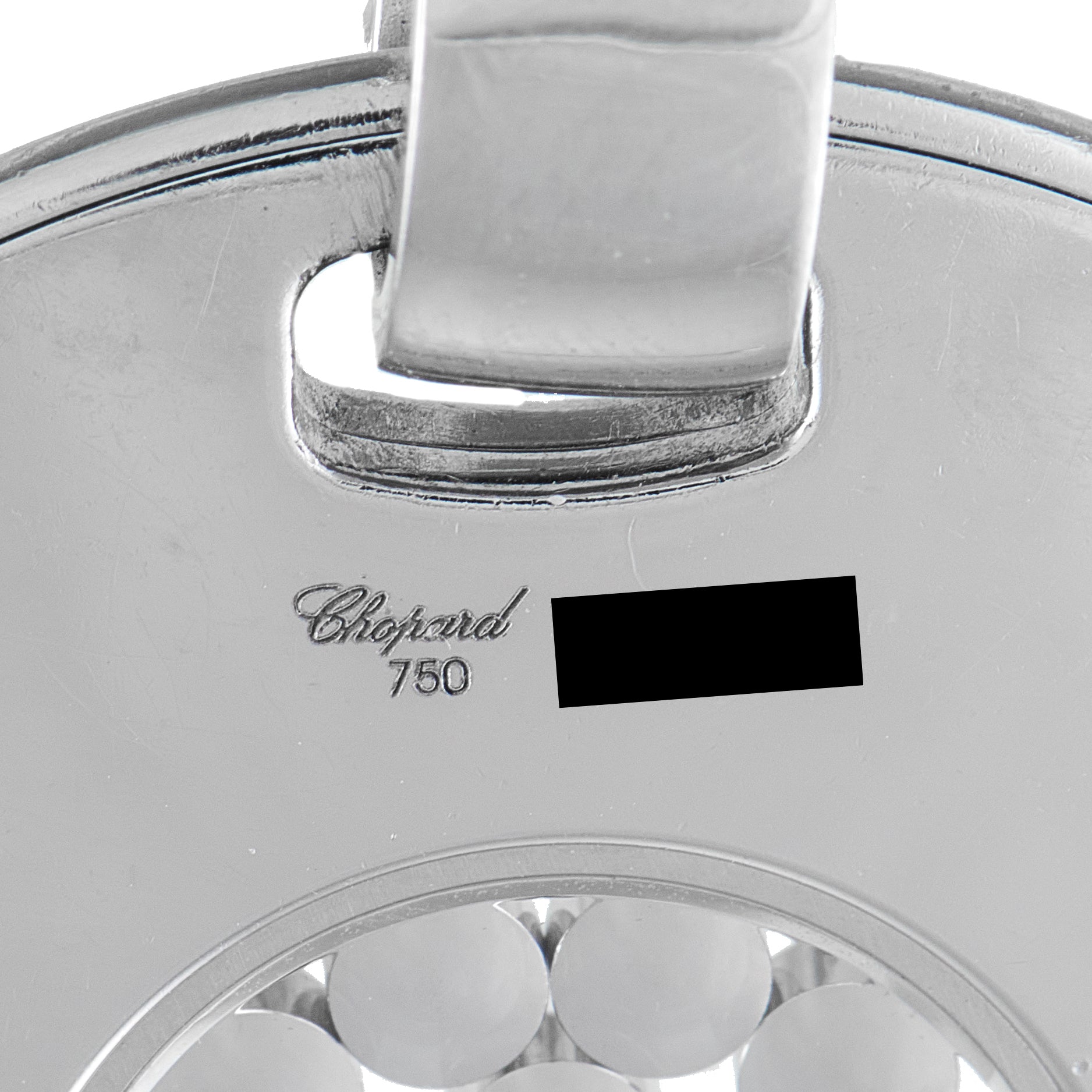 Chopard Happy Diamonds 18K White Gold 1.14ct Diamond Pendant