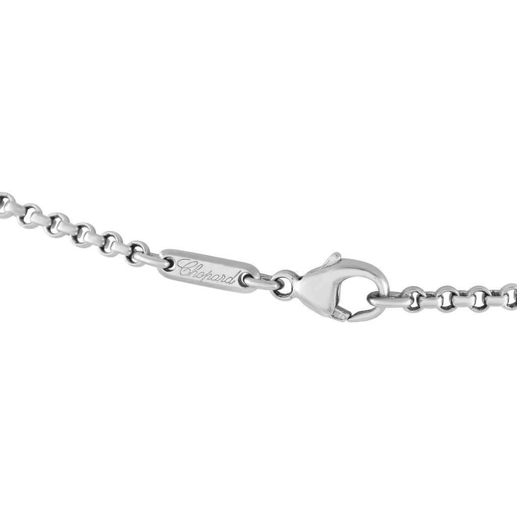 ChopardHappy Diamonds 18K White Gold 1.14ct Diamond Pendant Necklace