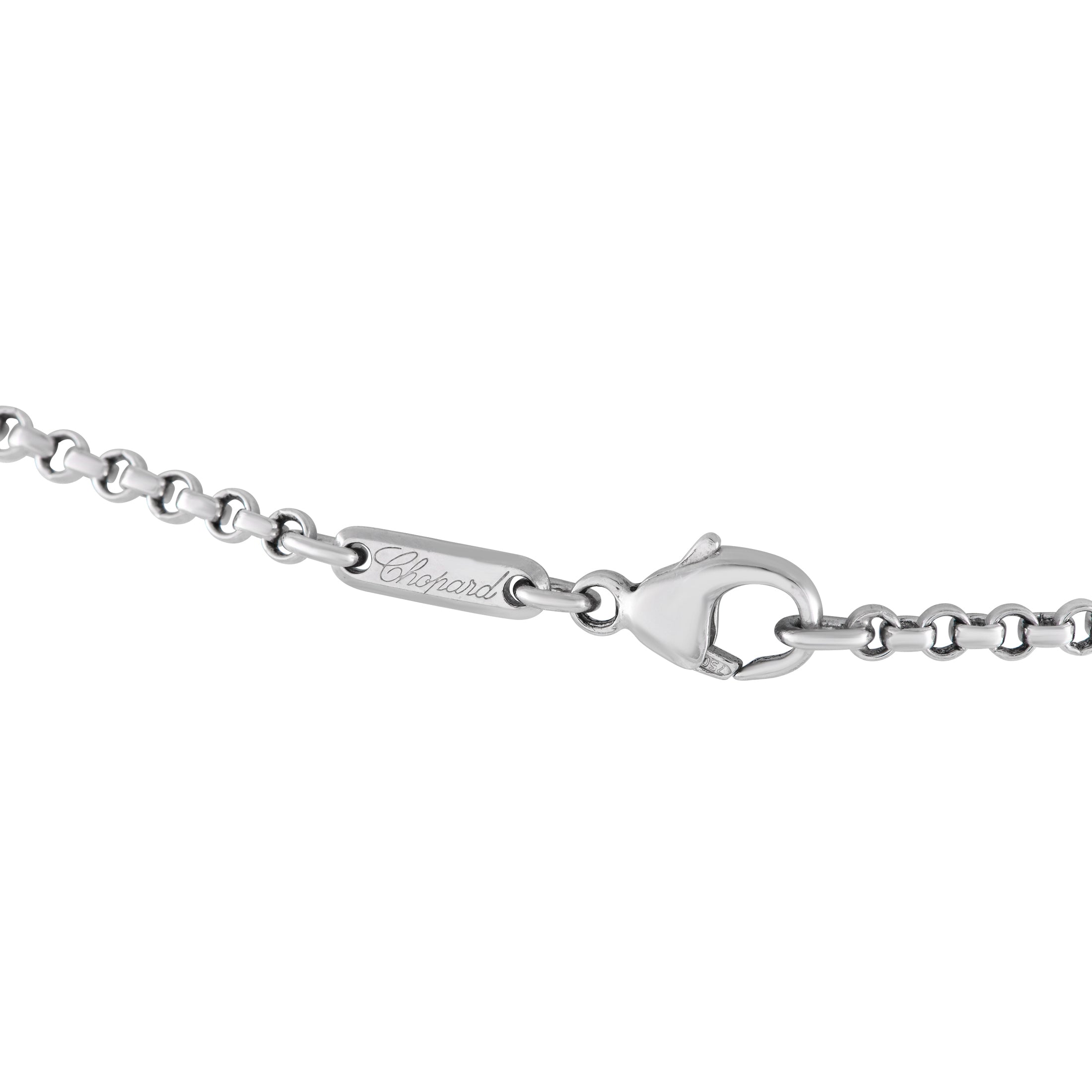 Chopard Happy Diamonds 18K White Gold 1.14ct Diamond Pendant