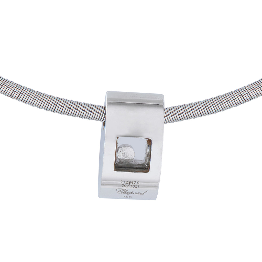Chopard Happy Diamonds 18K White Gold Diamond Necklace
