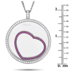 ChopardHappy Diamonds 18K White Gold 1.31ct Diamond and Ruby Necklace