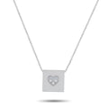 Chopard Happy Diamonds 18K White Gold 0.17ct Diamond Necklace