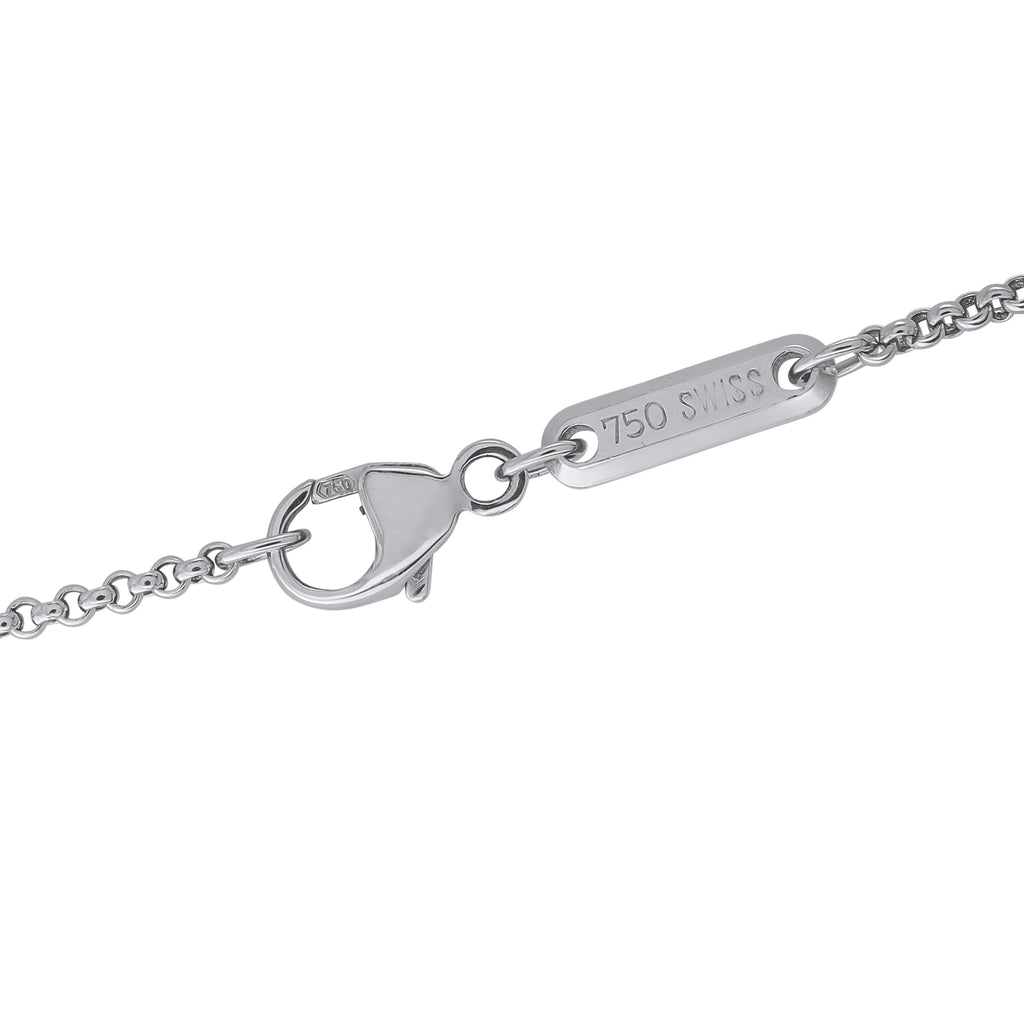 Chopard Happy Diamonds 18K White Gold 0.17ct Diamond Necklace