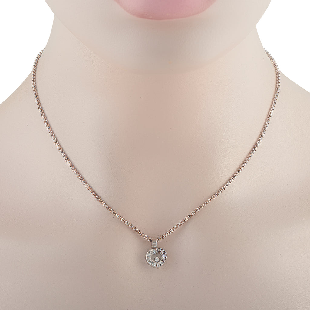 Chopard Happy Diamonds 18K White Gold Diamond Pendant