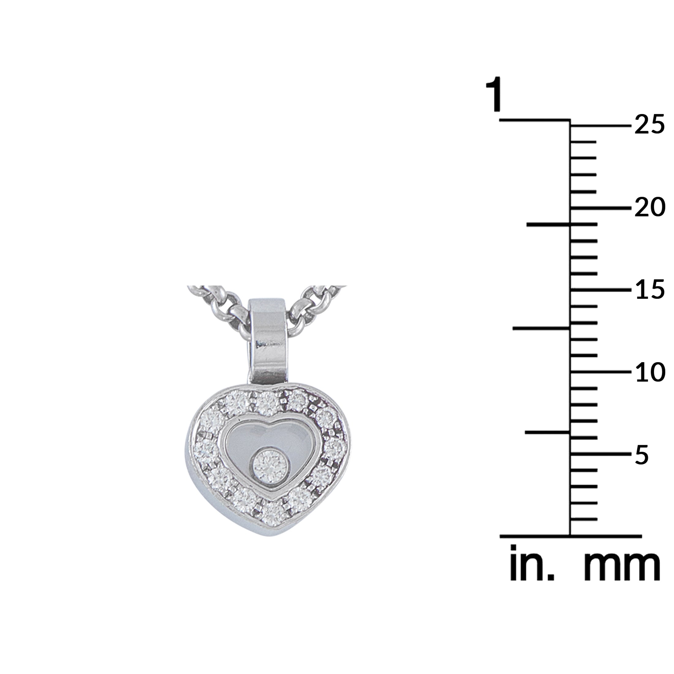 Chopard Happy Diamonds 18K White Gold Diamond Pendant