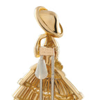 Christian Dior 18K Yellow Gold Diamond Brooch