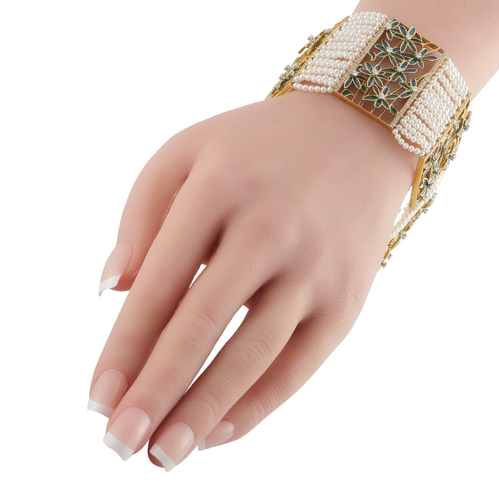 Cicada 18K Yellow Gold 2.65ct Diamond Bracelet