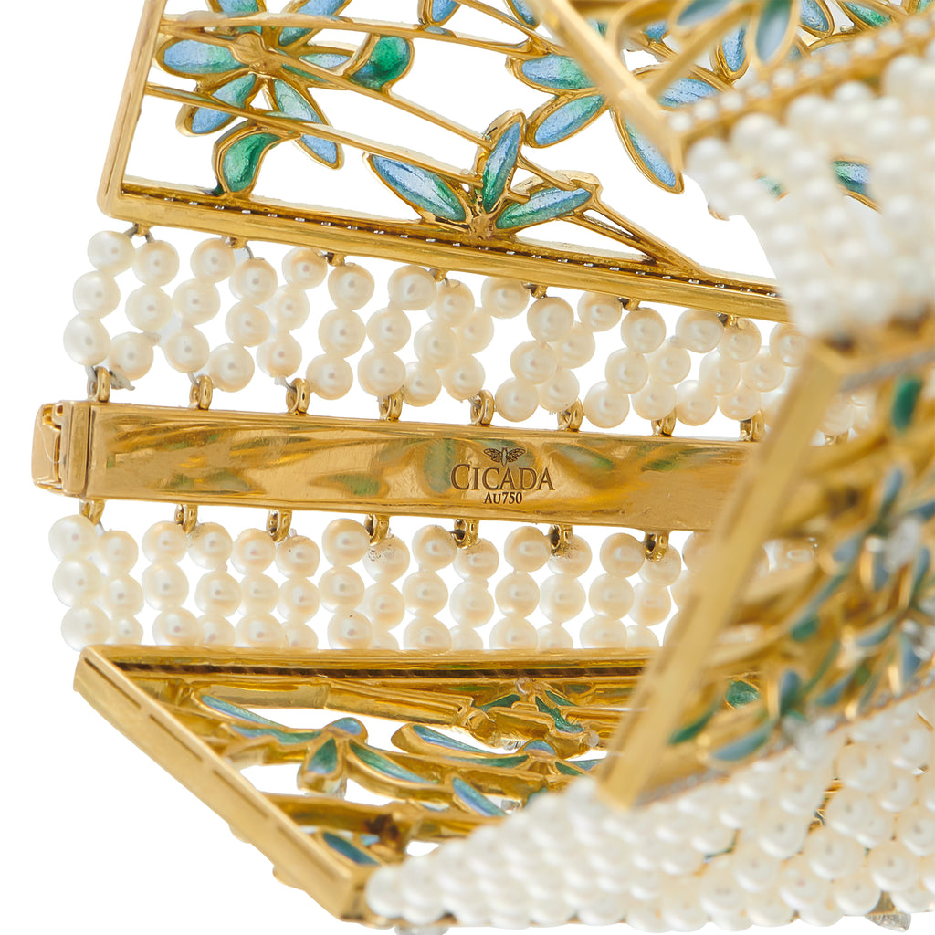Cicada 18K Yellow Gold 2.65ct Diamond Bracelet