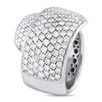 Damiani18K White Gold 3.25ct Diamond Ring