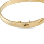 18K yellow gold bracelet clasp with hinged safety catch