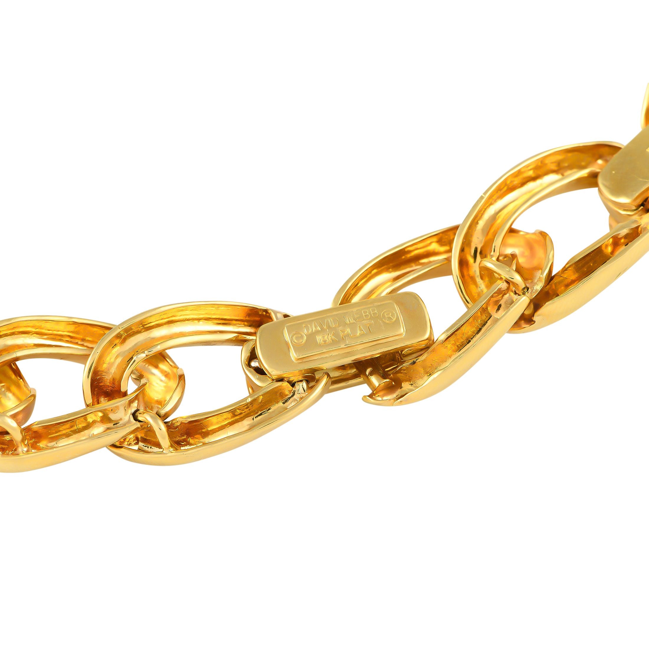 David Webb18K Yellow Gold 2.0ct Diamond, Azurmalachite, and Ruby Statement Necklace