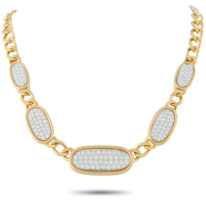 David Webb 18K Yellow Gold 9.0ct Diamond Necklace