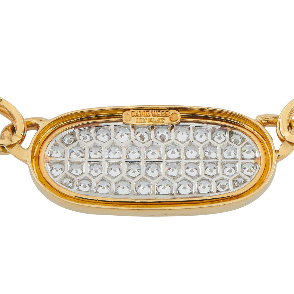David Webb 18K Yellow Gold 9.0ct Diamond Necklace