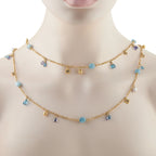 David Yurman 18K Yellow Gold Multi-Gemstone Necklace