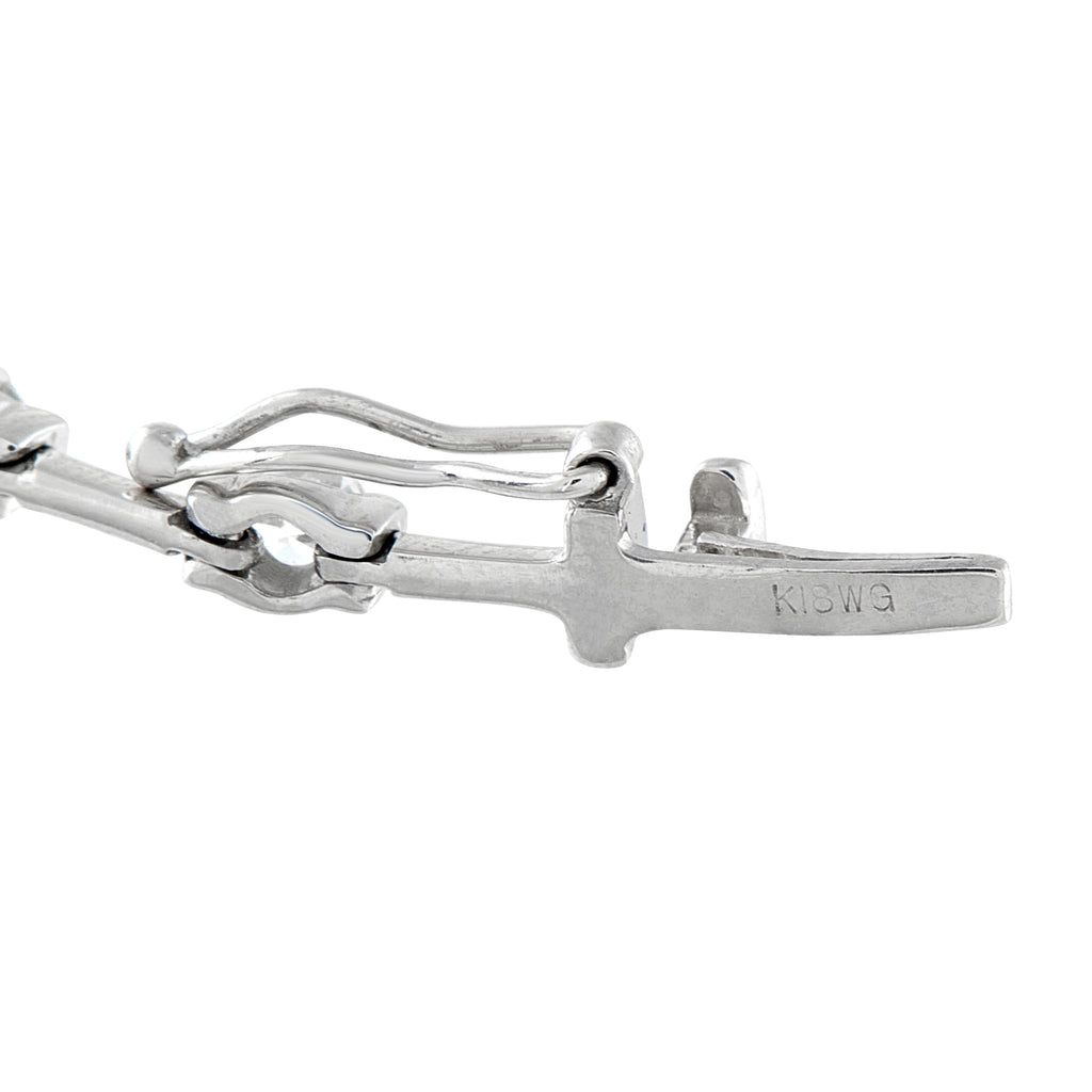 De Beers18K White Gold 2.50ct Diamond Bracelet