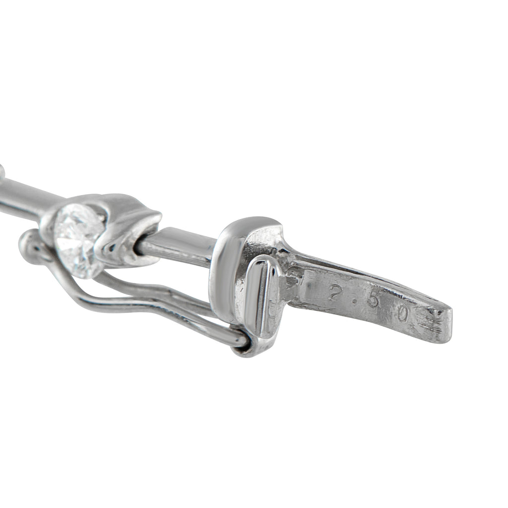 De Beers18K White Gold 2.50ct Diamond Bracelet