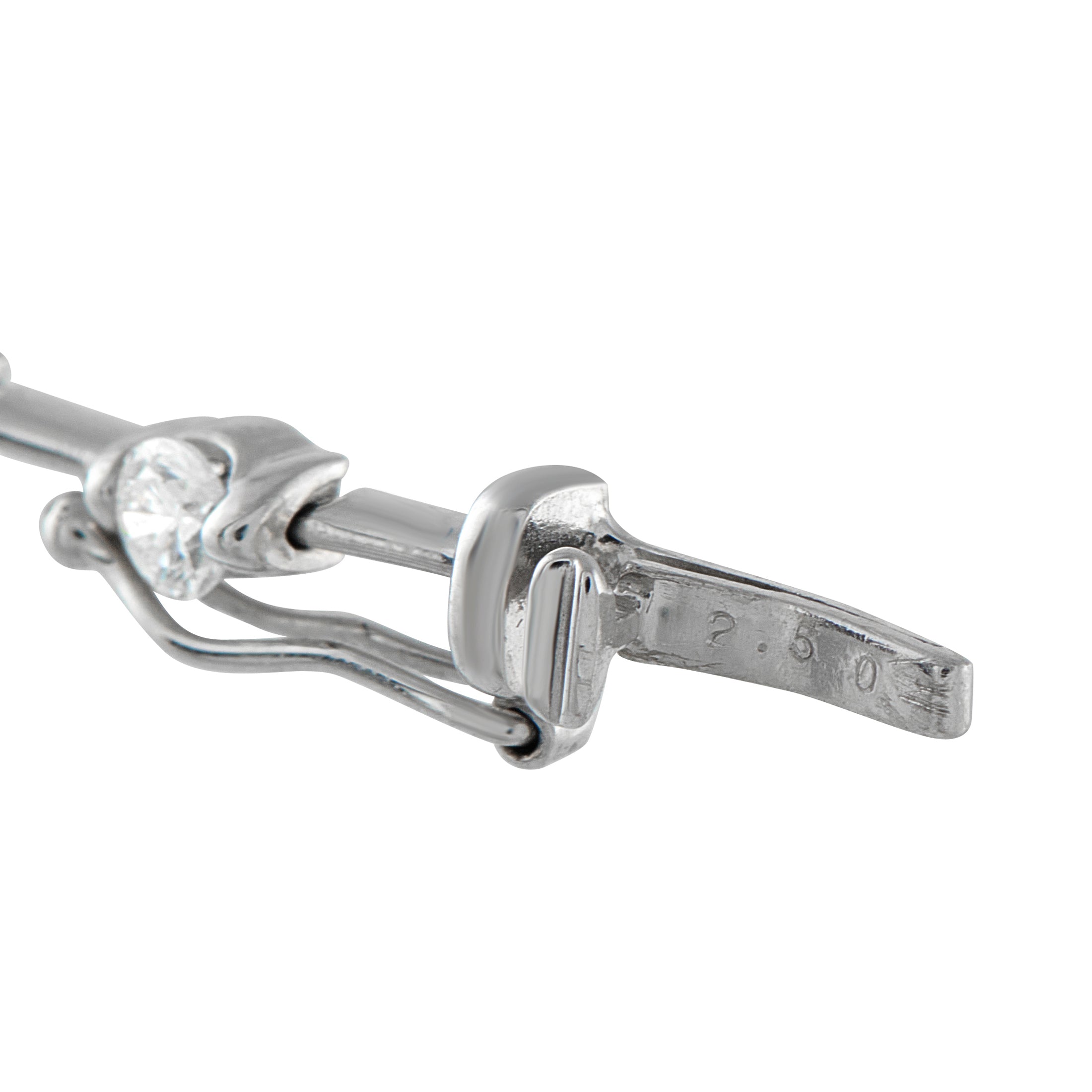 De Beers18K White Gold 2.50ct Diamond Bracelet