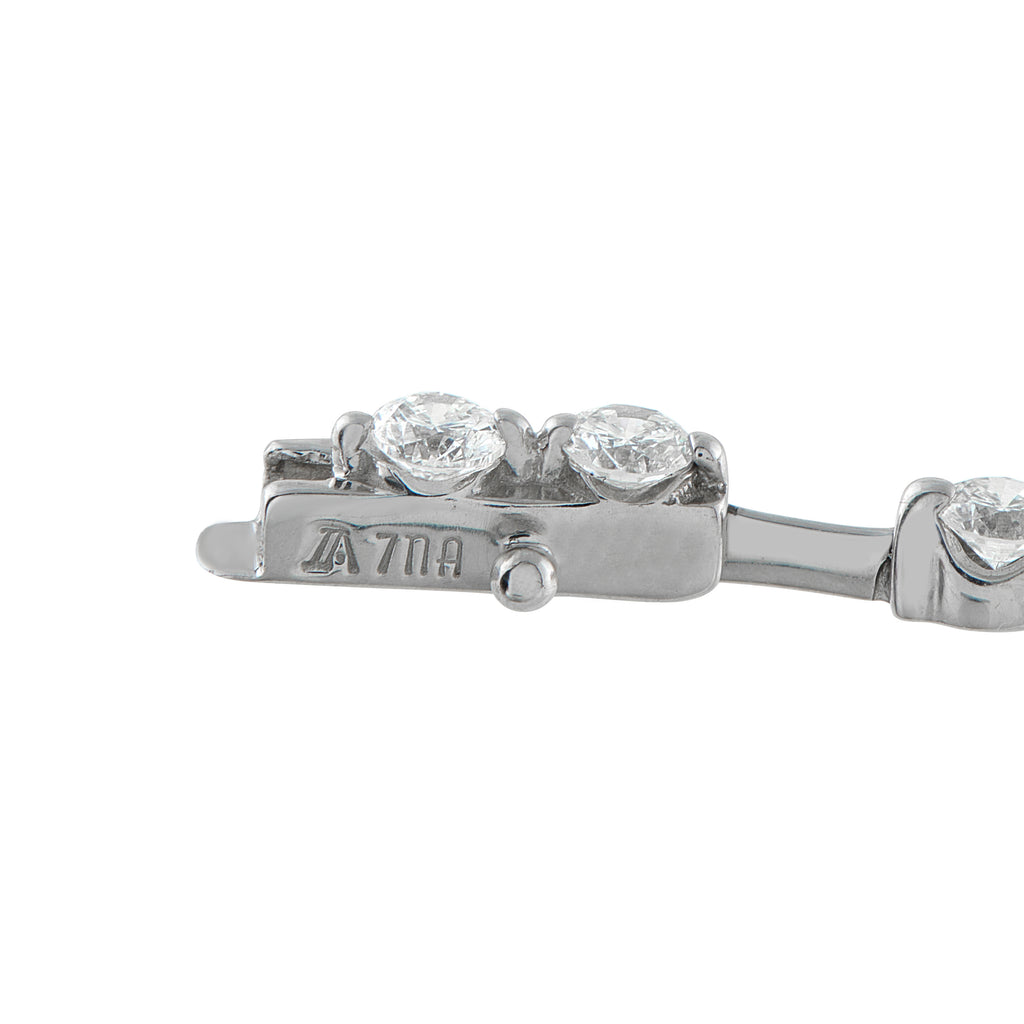 De Beers18K White Gold 2.50ct Diamond Bracelet