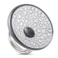 DE Grisogono 18K White Gold 6.76ct Diamond Statement Ring
