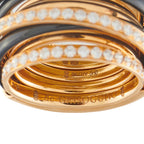 de Grisogono Allegra 18K Rose Gold 1.75ct Diamond and Black Ceramic Ring