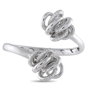 DE Grisogono Vortice 18K White Gold 1.60ct Diamond Bracelet