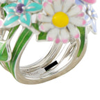 Dior 18K White Gold Aquamarine Enamel Ring