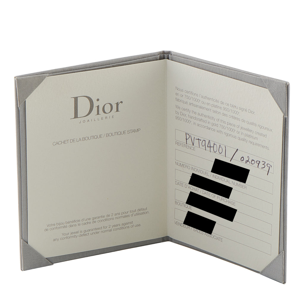 Dior 18K Yellow Gold Diamond and Citrine Cocktail Ring