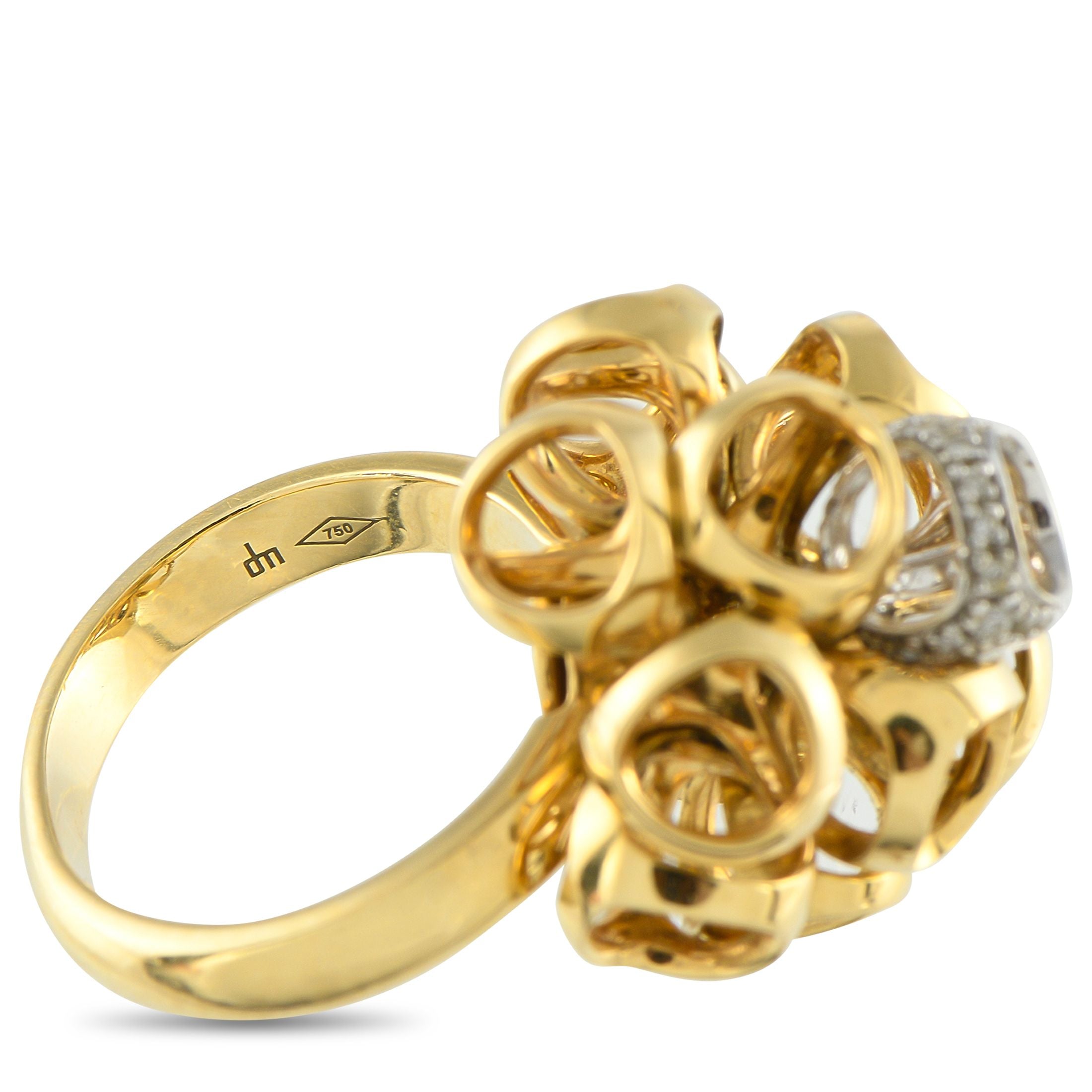 Di ModoloIcona 18K Yellow Gold Diamond Ring
