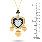 Dolce&GabbanaDolce&Gabbana 18K Yellow Gold Sapphire and Black Jade Necklace