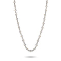Eliantte 14K White Gold 37ct Diamond Ball Chain