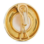 Elizabeth Gage 18K Yellow Gold Citrine and Enamel Earrings