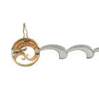 Erte14K Yellow Gold, Silver Diamond and Mother of Pearl Pendant